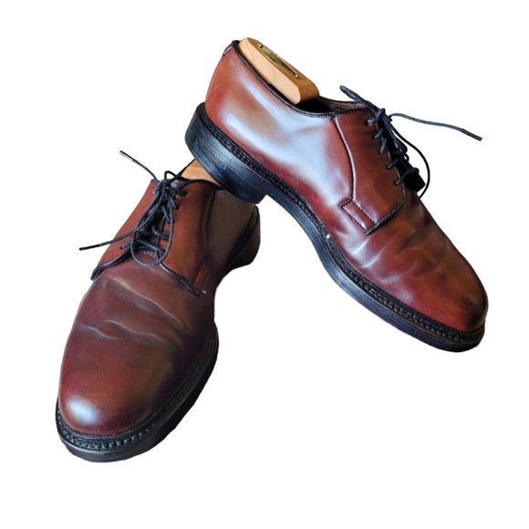 Allen Edmonds Shell Cordovan Leather Leeds Derby Men's Brown Shoes Size 7